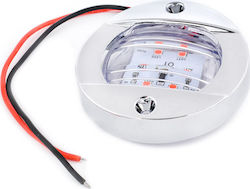 Bootbeleuchtung Ohne Masten Rundes Wasserdichtes LED-Licht 12V Für Boote Mit Gelber Beleuchtung Silber 28812