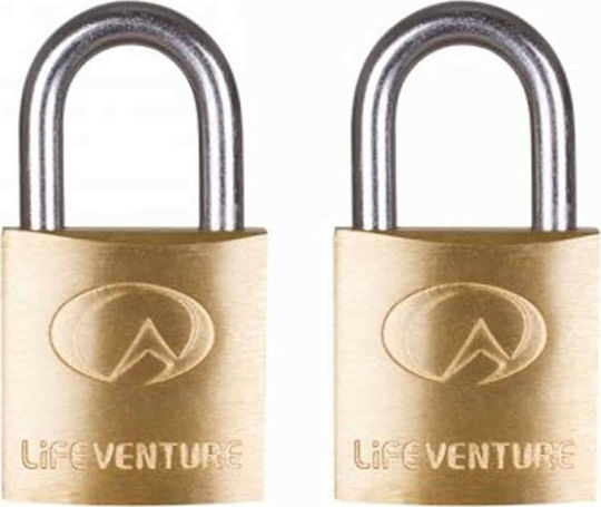 Lifeventure Bronze Vorhängeschloss Messing mit Schlüssel 20mm 2Stück