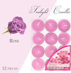 Scented Tealights Rose Pink 12pcs