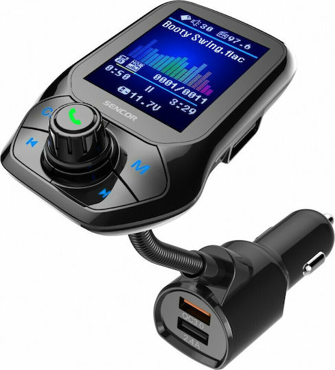 Sencor FM Transmitter Αυτοκινήτου με USB / Bluetooth