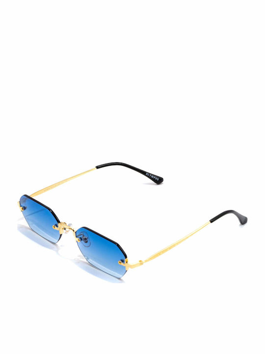 Olympus Sunglasses Iolaos Unisex Γυαλιά Ηλίου με Μεταλλικό Σκελετό Gold Blue 01-095