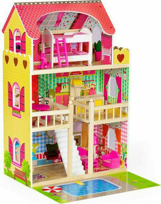 Ecotoys Wooden Dollhouse