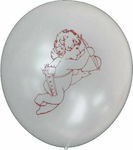 Set of 100 Balloons Latex White Valentine's Day 30cm