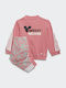 Adidas Παιδικό Σετ Φόρμας Ροζ 2τμχ Disney Mickey Mouse