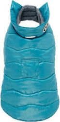 Croci Leaves Dog Coat Turquoise