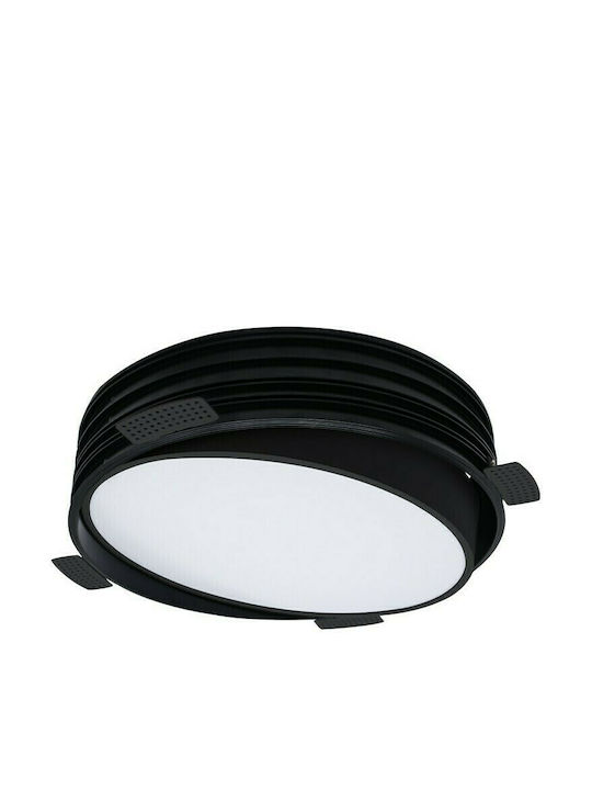 VK Lighting Round Recessed LED Panel 20W with Warm White Light 3000K 35.2cm