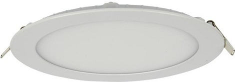 VK Lighting Rund Vertieft LED Panel 12W mit Kaltweiß Licht 6000K