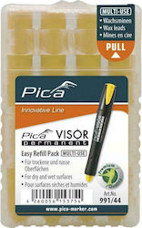 Pica Visor 4 Replacement & Pen Inks for Marker Yellow