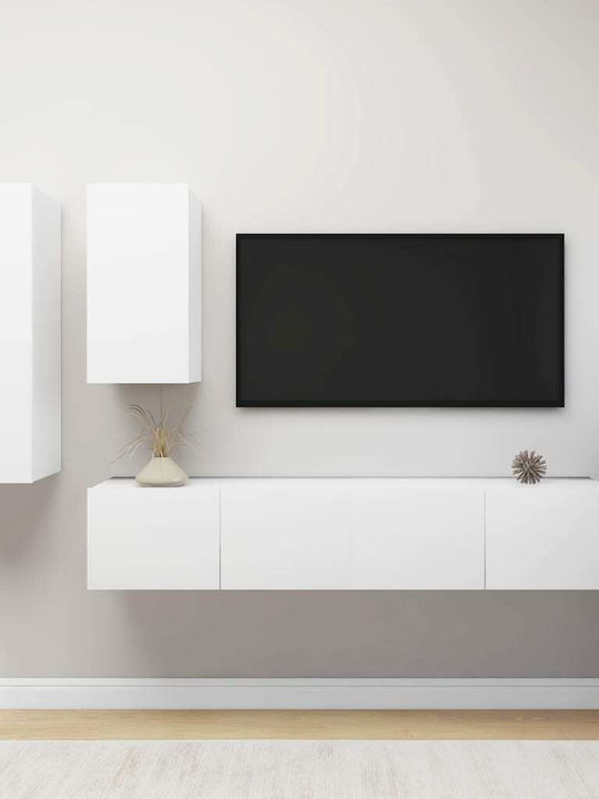 Living Room TV Unit Λευκό L80xW30xH30cm