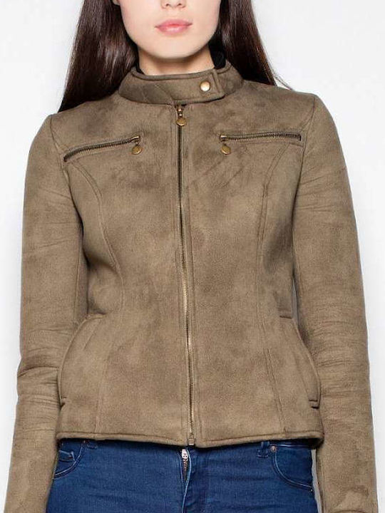Γυναικεία Μπουφάν Biker Suede | Skroutz.gr