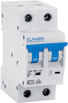 Elmark 2-Poles Automatic Circuit Breaker 10A 41210C