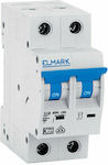 Elmark 2-Poles Automatic Circuit Breaker 50A 41250C