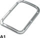 Autoline A1 Car Gear Shift Frame Decoration Decorative Gear Shift Base Frame in Silver Color