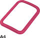 Autoline A4 Car Gear Shift Frame Decoration Gear Shift Base Decorative Frame in Pink Color