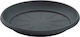 Plastona 412 Round Plate Pot Charcoal 12x12cm