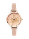 Oui & Me Fleurette Women's Watch with Pink Leather Strap