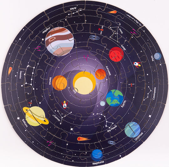 Lemnos Puzzle pentru Copii Planete pentru 3+ ani+ Ani 48buc Big Jigs
