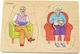 Дървено Детски Пъзел с Шипове Puzzle Grandpa and Grandma 40бр Beleduc