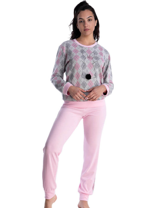 Rachel Set Winter Women's Pajamas Pink