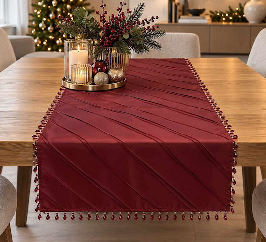 Linea Home Коледно Покривка за маса Bordeaux Д170xШ50см.