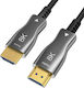Claroc Claroc Aoc HDMI 2.1 Ultra High Speed 48Gbps 4K 120Hz HDR VRR HDMI кабел HDMI мъжки - HDMI мъжки 5м Черен