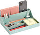 Kunststoff Schreibtischorganisator in Grün Farbe 1Stück 17.5x7.2x25cm
