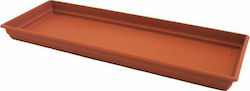 Plastona 350P Rectangular Plate Planter Terracotta 45x15cm