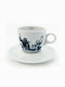 Lucaffe - Cappuccino-Tasse mit Untertasse, Blucaffe