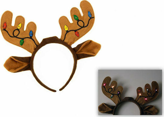 Weihnachts-Stirnband mit Muster Rentier