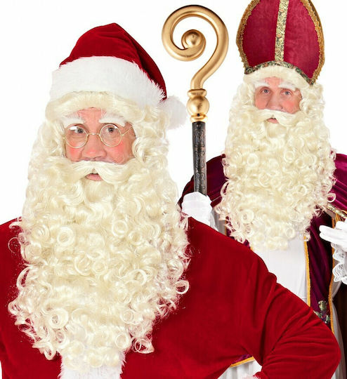 Weihnachts-Bärte des Weihnachtsmanns Weiße mit Muster Weihnachtsmann