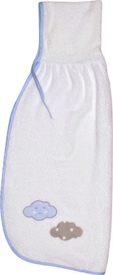 Baby Star Hooded Baby Bath Towel Cloud Sky Blue