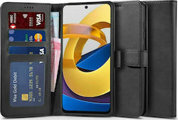 Tech-Protect Wallet Synthetic Leather Black (Poco M4 Pro)