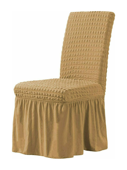 Ehome Elastic Cover for Chair With Steering Wheel Cover Beige 1pcs ΕΗ-0154-1