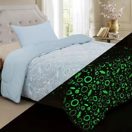 Lino Home Universo Decke Fleece Einzeln 160x220cm Hellblau
