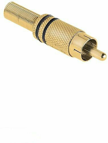 Βύσμα RCA male Χρυσό DM-0068-L