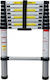 Telescopic Ladder Aluminum 15 of Steps with Maximum Height 4.7m TL47