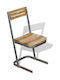 Kitchen Wooden Chair Teak 33x39x75cm 2pcs