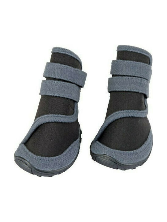 Kerbl Pantofi Bocanci pentru câini Gri/Negru XL 2buc