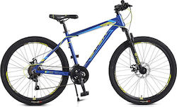 Byox Alloy Select 26" Μπλε Mountain Bike με 21 Ταχύτητες και Μηχανικά Δισκόφρενα