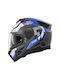 Nolan N80-8 Starscream N-Com Full Face Helmet with Sun Visor ECE 22.06 Flat Black/Blue 36 61555