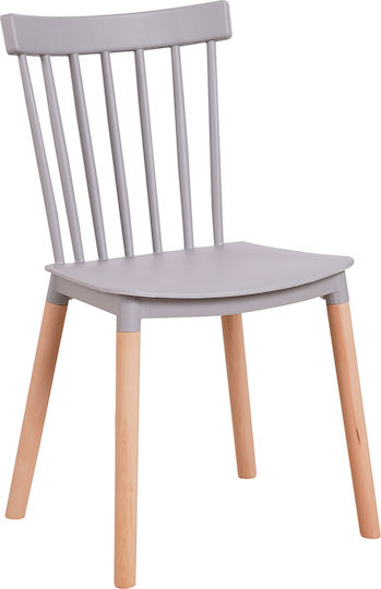 Καρέκλα Κουζίνας Flapper 42.5x49.5x84εκ. Γκρι Καρέκλα Κουζίνας Flapper 42.5x49.5x84εκ. Γκρι