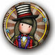 Santoro The Ringmaster Στρογγυλό Μαγνητάκι