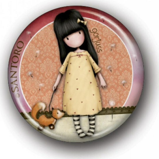Santoro The Pretend Friend Round Decorative Magnet