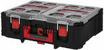 Milwaukee Packout Deep Organizer Werkzeugkoffer-Organisator mit einstellbaren Fächern Schwarz 50.7x38.6x17cm