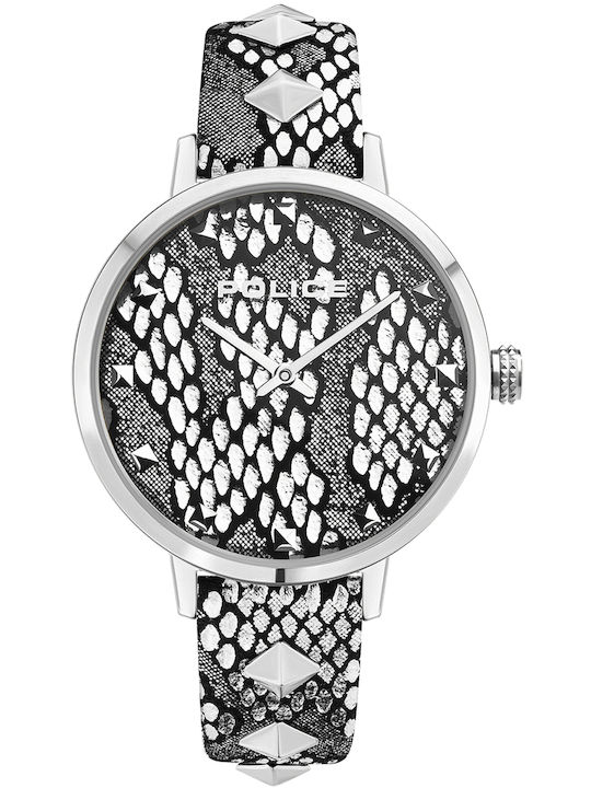 Police Socotra Damen Uhr mit Lederarmband