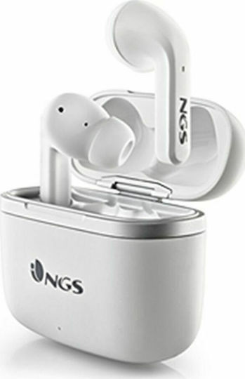 NGS Artica Crown In-ear Bluetooth Handsfree Earphones with Charging Case White