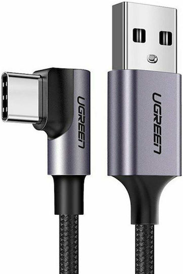 Ugreen US284 Braided USB 2.0 Cable USB-C male - USB-A 18W Μαύρο 3m 70255