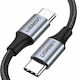 Ugreen US261 Geflochten USB 2.0 Kabel USB-C männlich - USB-C 60W Schwarz 2m (50152)