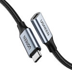 Ugreen US372 USB 2.0 Cable USB-C male - USB-C female Μαύρο 1m (30205)