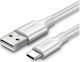 Ugreen US287 USB 2.0 Cable USB-C male - USB-A Λευκό 2m 60123